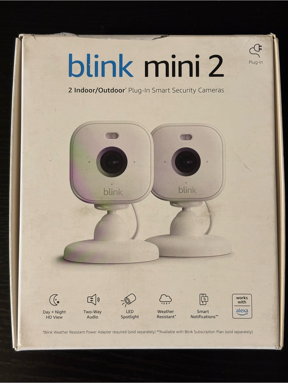Blink mini 2 Smart Security Camera - White